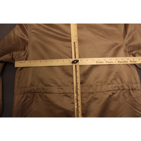 Simply Vera Vera Wang Evening Coat tan size medium buttons and waist belt - Picture 9 of 10